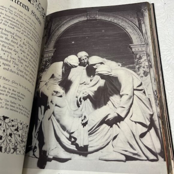 VTG 1955 "My Catholic Devotions" Catholic Manual of Prayers Leather Covers - Picture 10 of 16